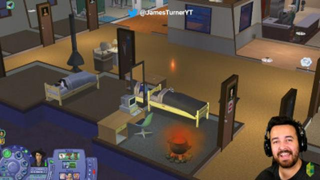Living that University life is rough (Sims 2)