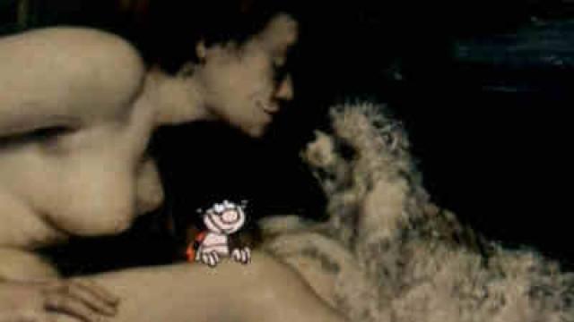 Femme nue au Chien