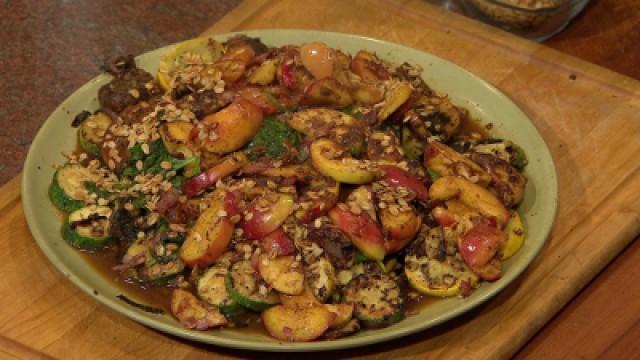 Portabella and Fresh Vegetable Plate