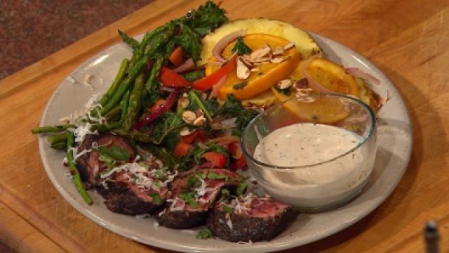 Pan Seared Sirloin & Asparagus