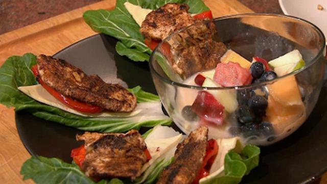 Grilled Chicken and Bok Choy