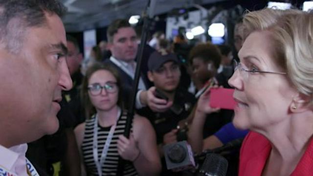 Elizabeth Warren Houston Democratic Debate Interview