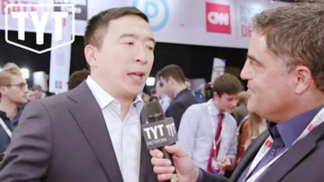 Andrew Yang Ohio Democratic Debate Interview