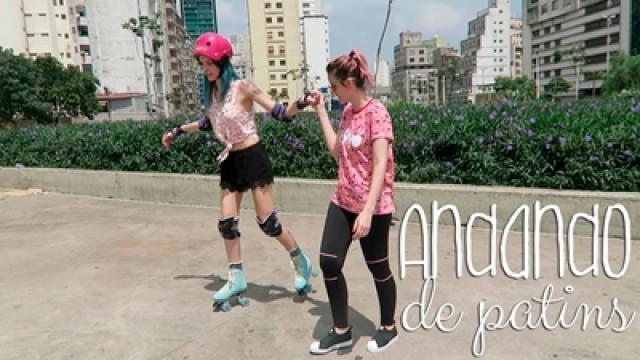 Aprendendo a andar de patins #SouLuna | Gabbie Fadel