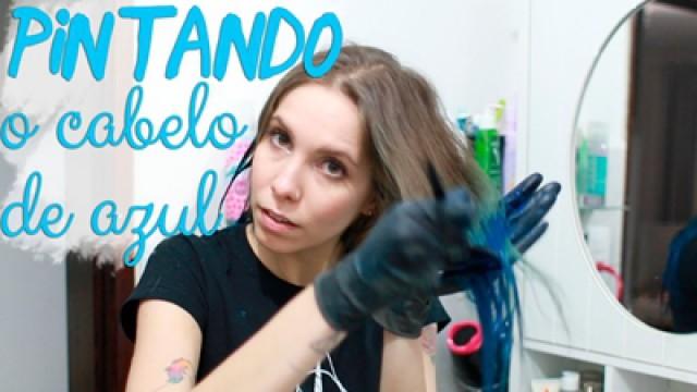 Como pintar o cabelo de azul | Gabbie Fadel