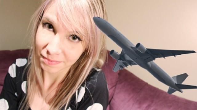 Viajando de avião