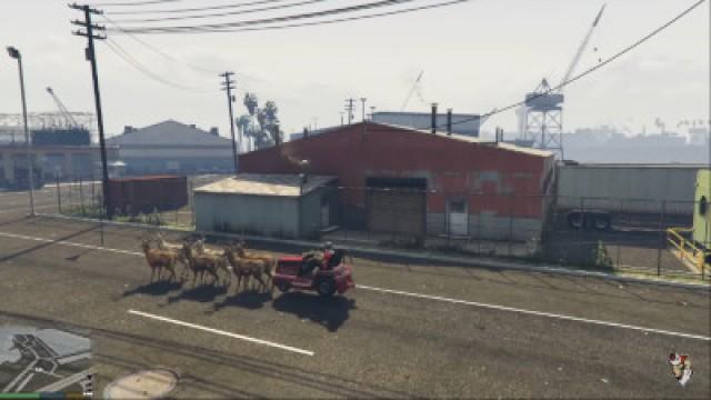 Santa Claus, Flying Toilets and a Tower of Chimps - GTA 5 PC Mods (Vehicle Mod)