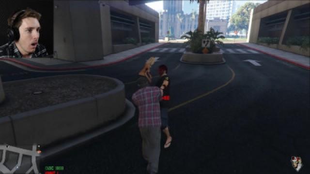 ZOMBIE INVASION! Can I Survive With Just A Baseball Bat? GTA 5 PC Mods And Funny Moments