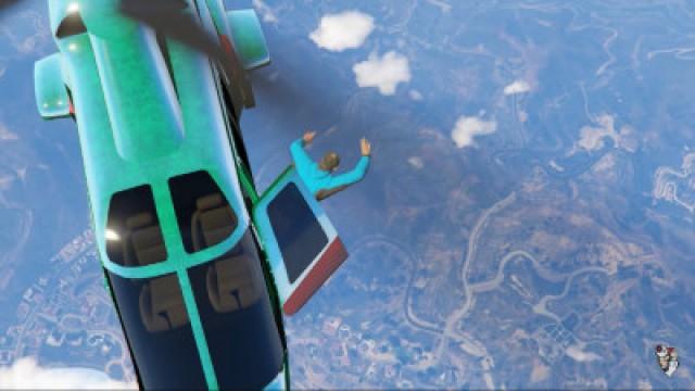 FREE FALLING INTO POOLS CHALLENGE - GTA 5 PC Challenge