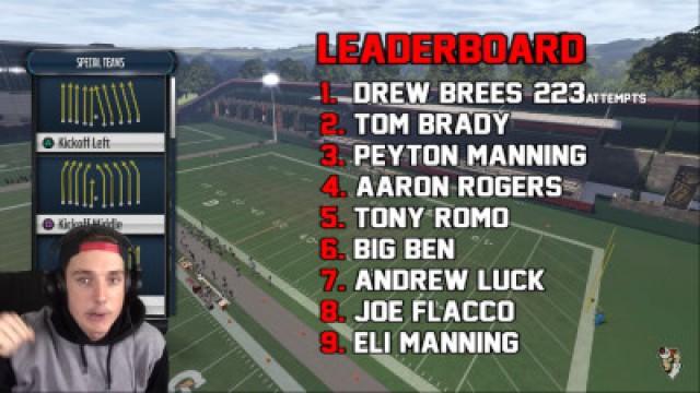 Tom Brady Kick Return! - Kick Returning With Quarterbacks - Madden 16 NFL Challenge