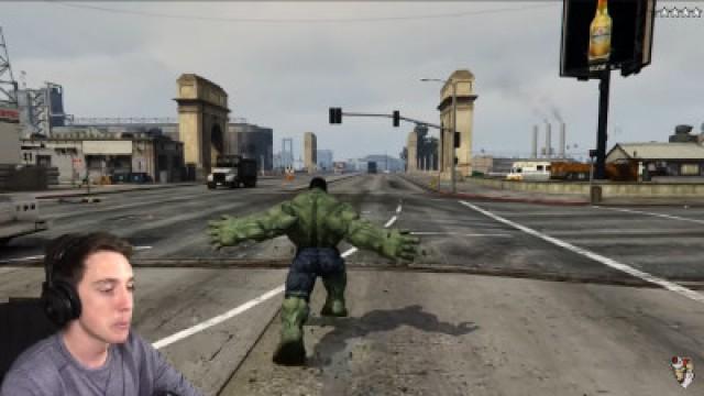 INSANE HULK MOD | GTA 5 PC Mods and Funny Moments