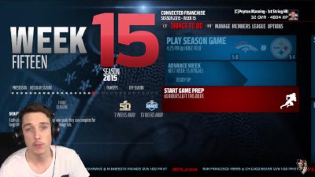 TOM BRADY CATCHING BALLS?!? Peyton Manning The RB #15 - Madden 16 NFL Career Challenge