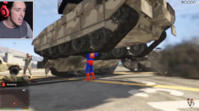 INSANE SUPERMAN POWERS MOD (GTA 5 Mod Funny Moments)