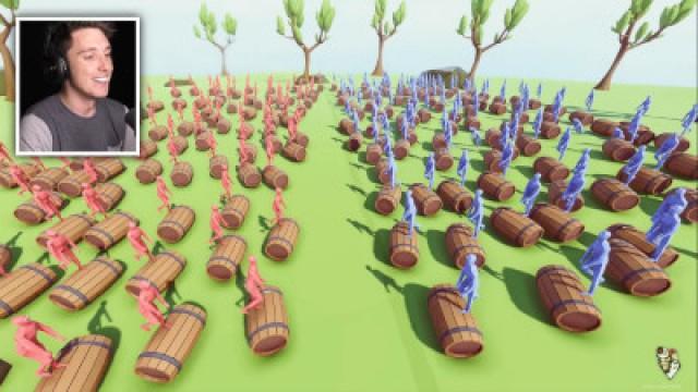 999 EXPLODING BARRELS! (TABS - Totally Accurate Battle Simulator)