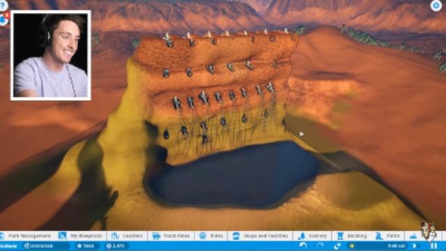 DEADLY TRAIN WATERFALL! (Planet Coaster #5)
