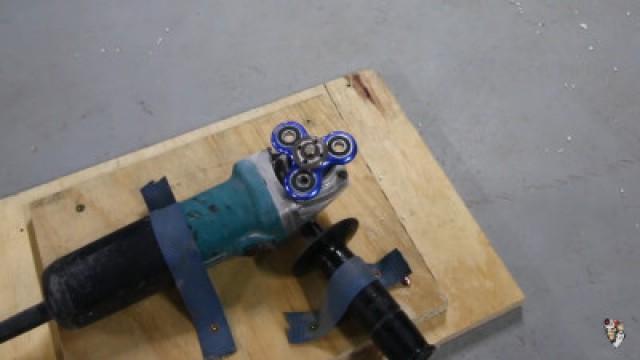 FIDGET SPINNER POWER TOOLS! *hurt myself lol*