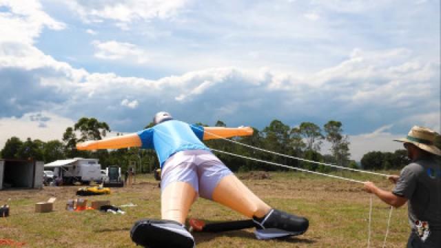 THE GIANT 100FT INFLATABLE LAZARBEAM!