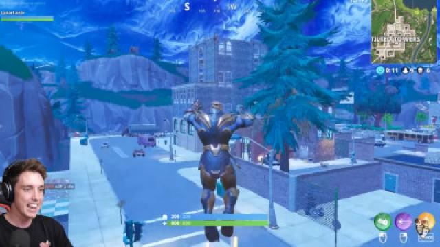 Can THANOS *DESTROY* TILTED TOWERS? - Fortnite Battle Royale