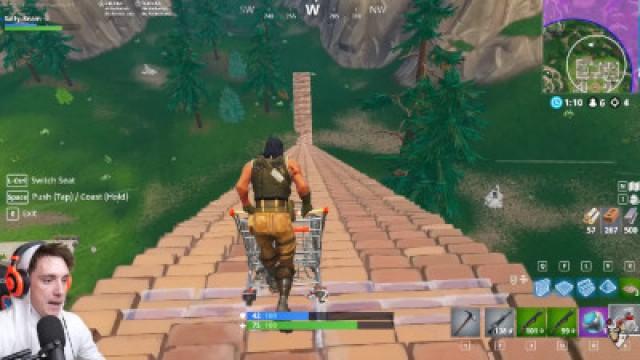 SHOPPING CART JUMP from *MAX HEIGHT* - Fortnite Battle Royale