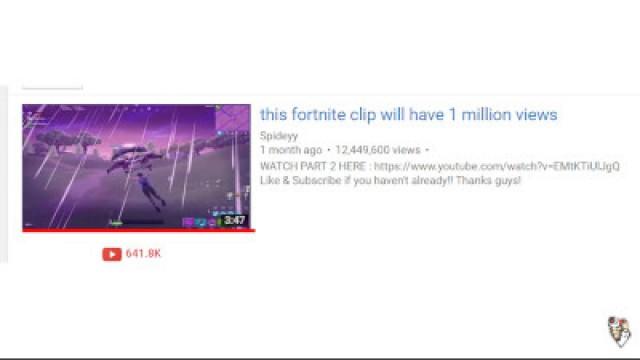 this fortnite video will get one view
