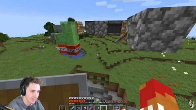 I built a TNT CANNON in Minecraft