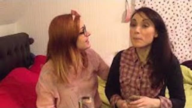DRUNK LESBIAN SKYPING