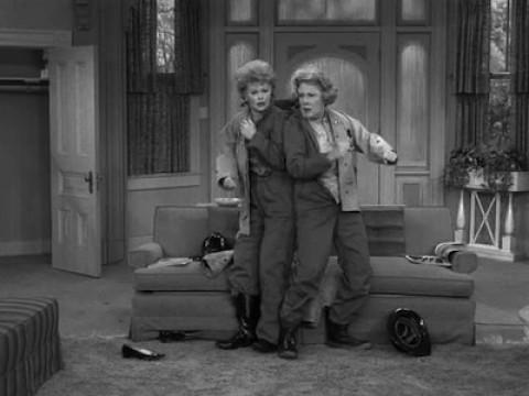 Lucy and Viv Are Volunteer Firemen