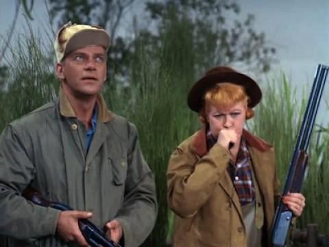 Lucy Goes Duck Hunting