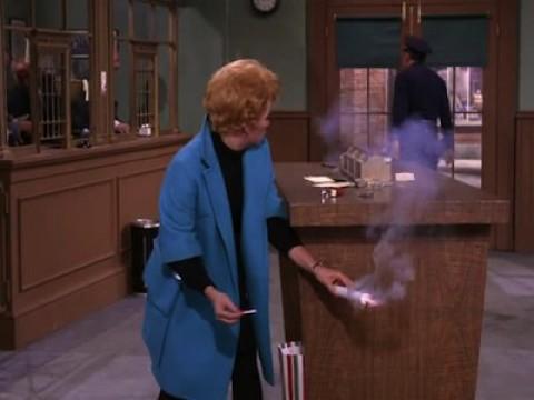 Lucy Puts Out a Fire at the Bank