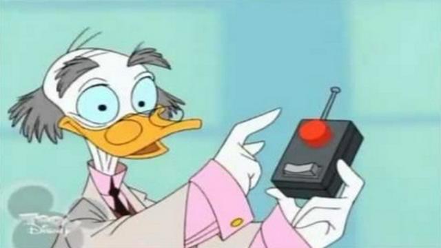 La casa del genio Pico De Paperis: Tosaerba laser telecomandato