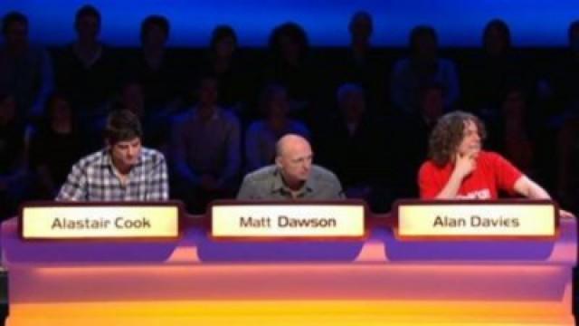Alan Davies, Alastair Cook, Tasha Danvers, Mark Chapman