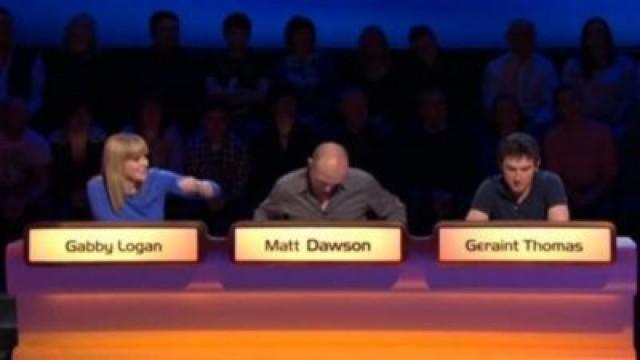 Geraint Thomas, Gabby Logan, Pat Richards, Steve Parry