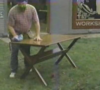 X-Brace Trestle Table