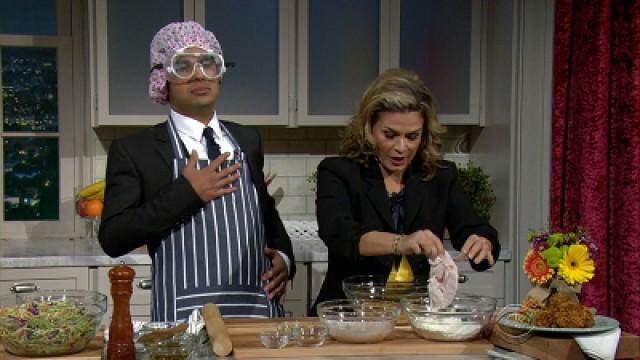 Bob Newhart, Cat Cora, Sim Bhullar, guest host Kunal Nayyar