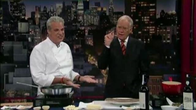 Ryan Reynolds, chef Eric Ripert and the cast of the Broadway musical Anything Goes