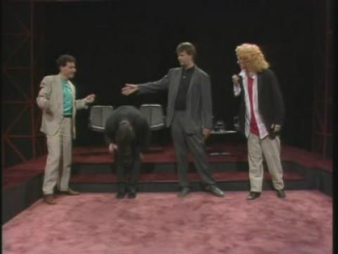 Tony Slattery, Betty Thomas, Paul Merton, John Sessions