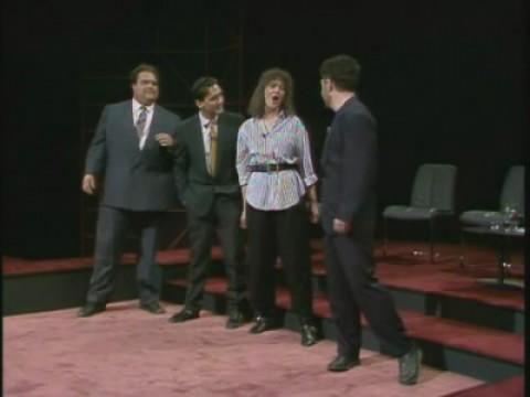 Mike McShane, Josie Lawrence, Tony Slattery, John Sessions