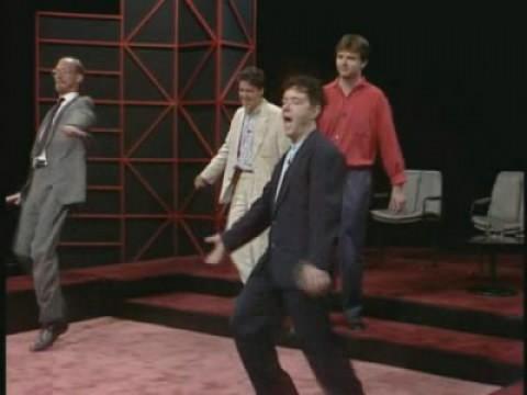 Ron West, Griff Rhys-Jones, Paul Merton, John Sessions