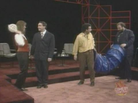Josie Lawrence, Mark Cohen, Tony Slattery, Mike McShane