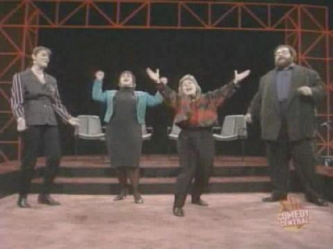 Mike McShane, Josie Lawrence, Denalda Williams, Sandi Toksvig
