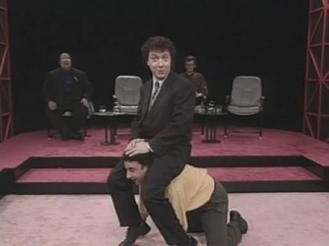 Mike McShane, Mark Cohen, Greg Proops, John Sessions