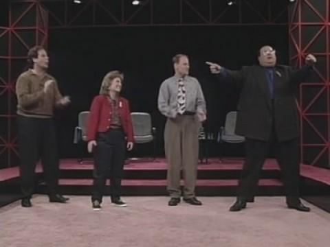 Chris Smith, Sandi Toksvig, Jim Meskimen, Mike McShane