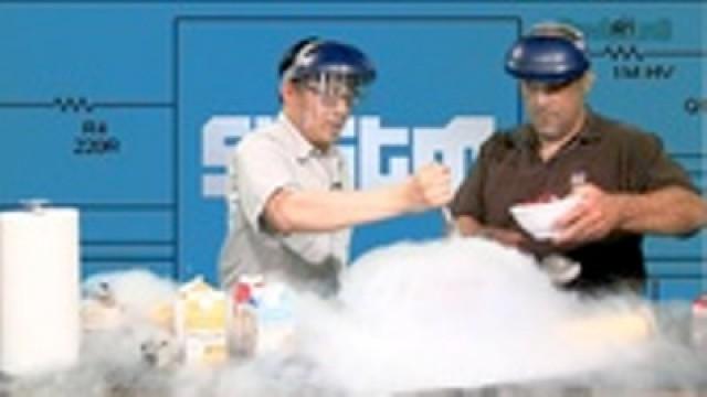 Liquid Nitrogen Makes Delicious Ice Cream in Under a Minute!