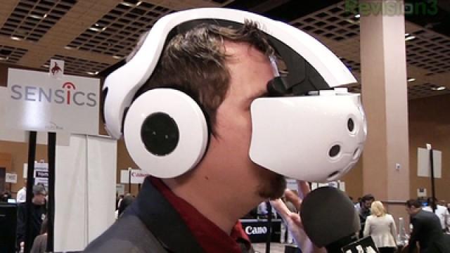Prototype for Sensics Natalia Smart Goggles: Get Your Head in the Game!