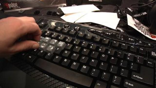 CES 2011 - Customizable gaming keyboards from Rude Gameware