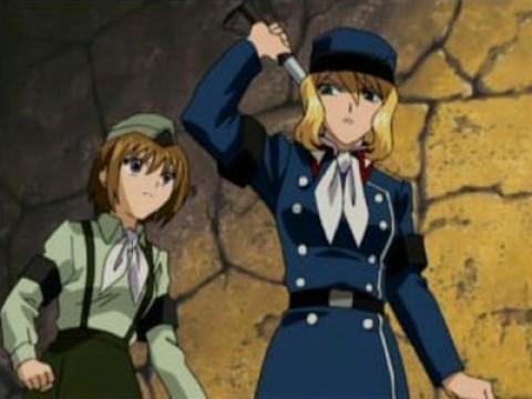A Brave Lion in the Desert Appears with the Goddess of the Destiny
