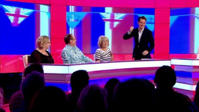 Miles Jupp, Chris Kamara, Jennie Bond, Sarah Millican