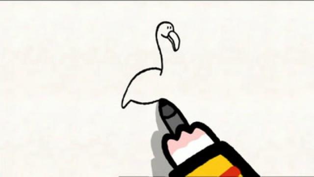 Didou, dessine-moi un flamant rose