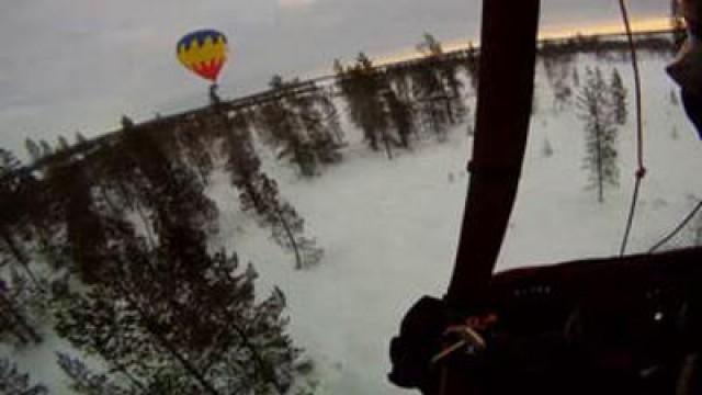 Laponia, vuelo bajo cero