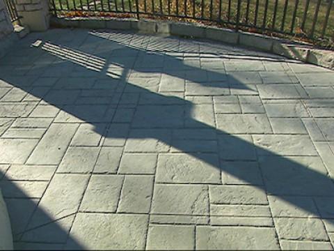 Stamped Concrete Patio Re-Poured